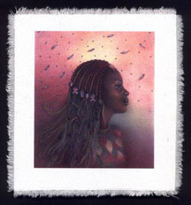 Autumn Goddess silk print